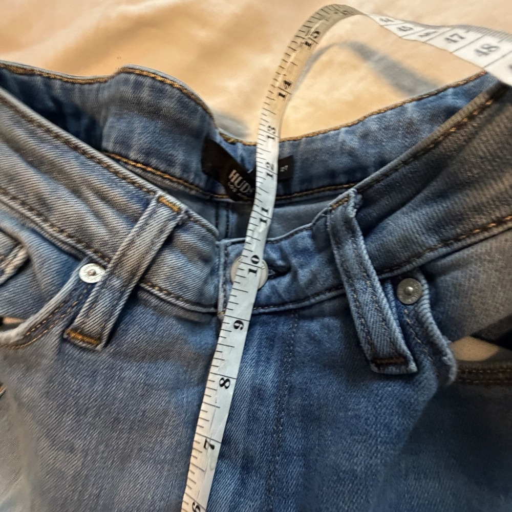 Hudson Holly Flare Jeans 27 Light Wash High Rise 32" Inseam - Picture 9 of 11